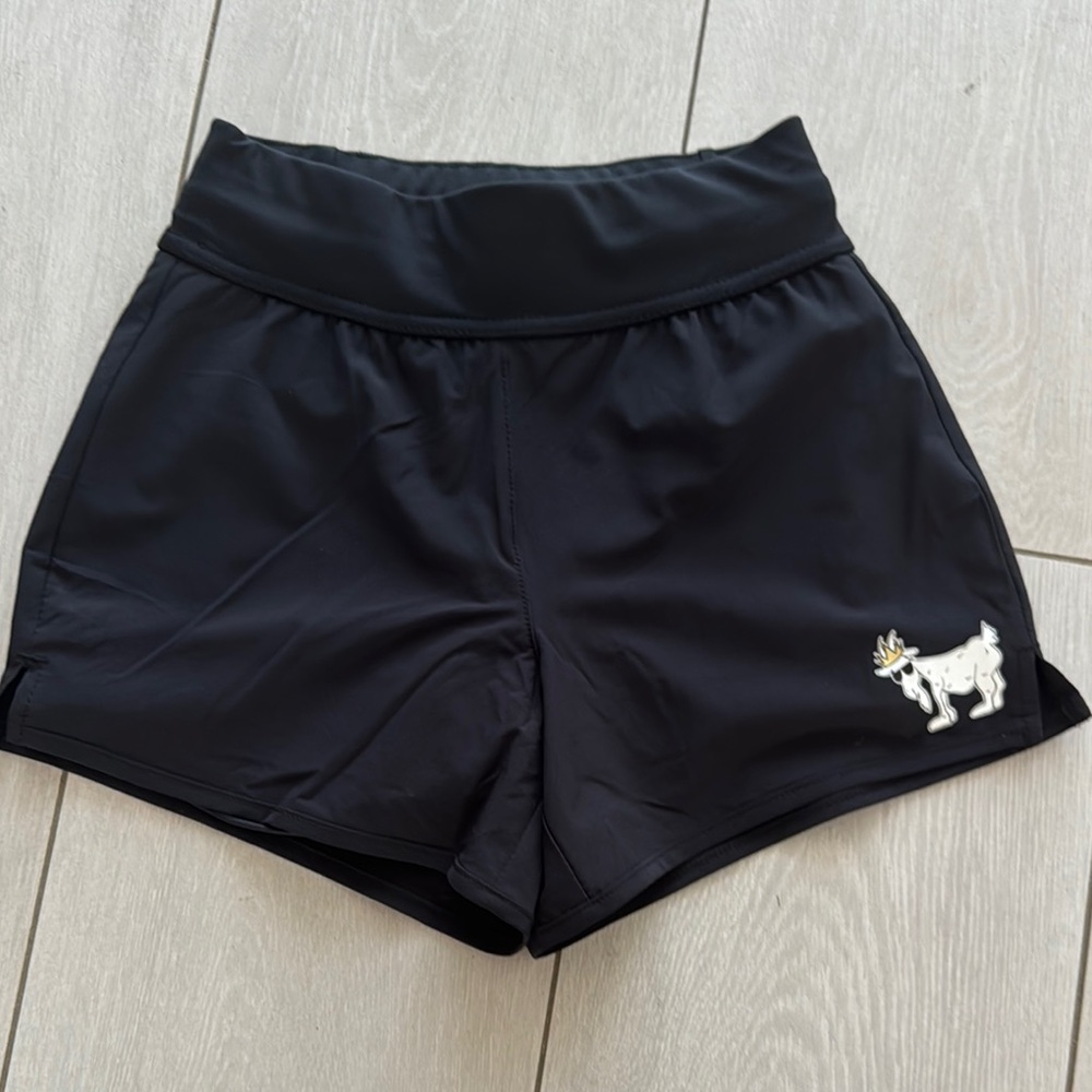 GOAT USA Youth small Black Relaxed Fit Athletic Shorts